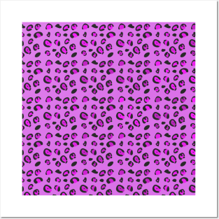 Magenta Spotted Cheetah/Leopard Print Posters and Art